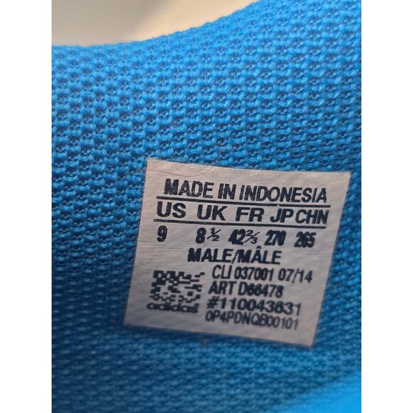 adidas Men’s Brasil Blue/Yellow Trainer US 9 Street Casual Bold Soccercore - Picture 8 of 8